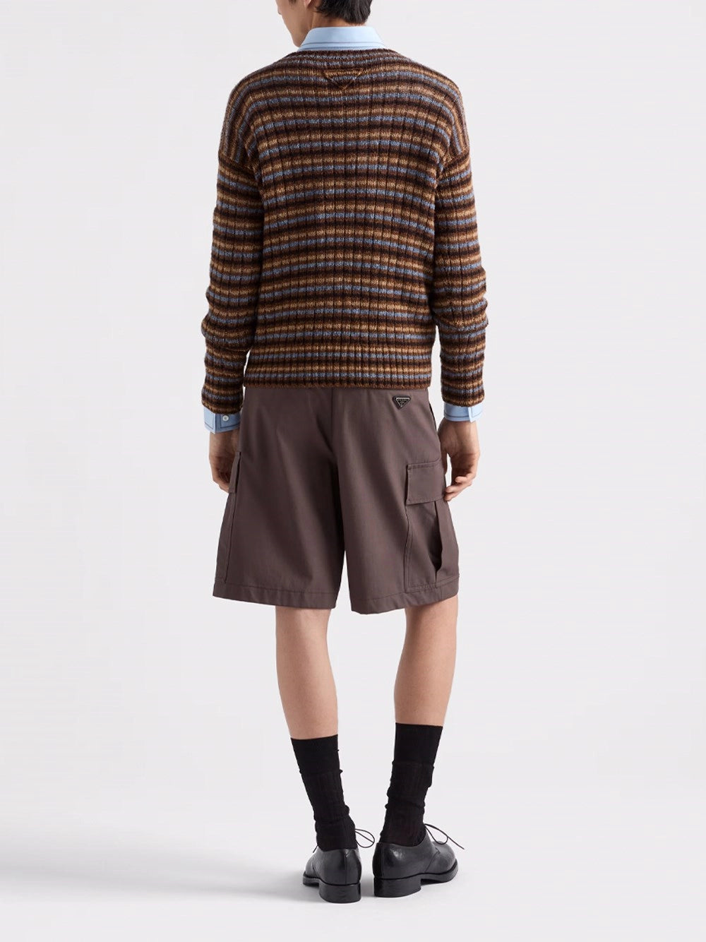 Prada Men Shetland Wool Boat Neck Sweater PRADA