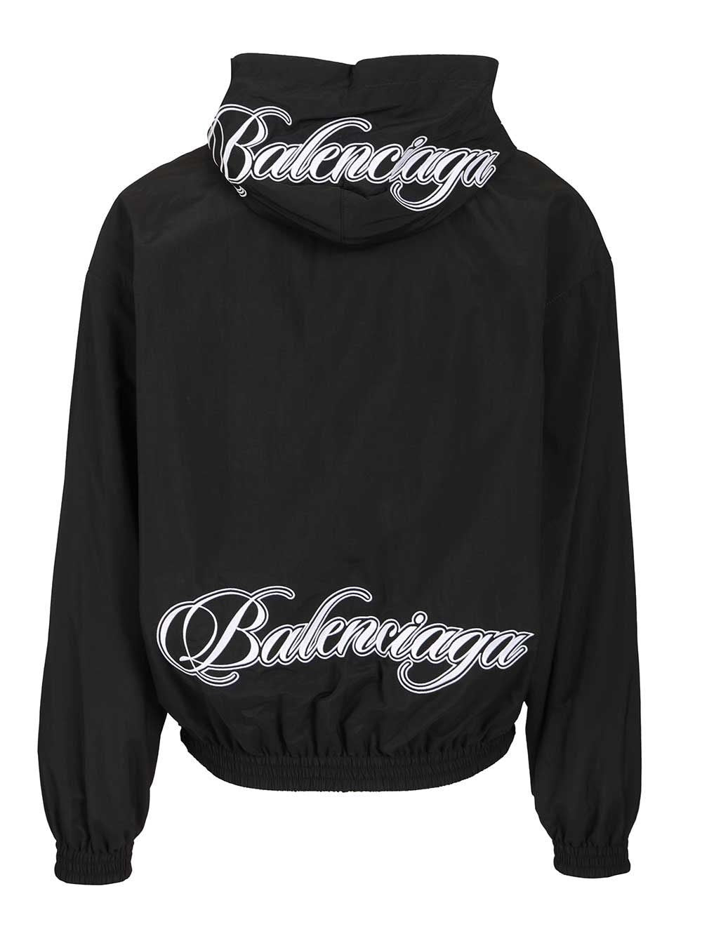 Balenciaga Men Cursive Reversible Tracksuit Jacket BALENCIAGA