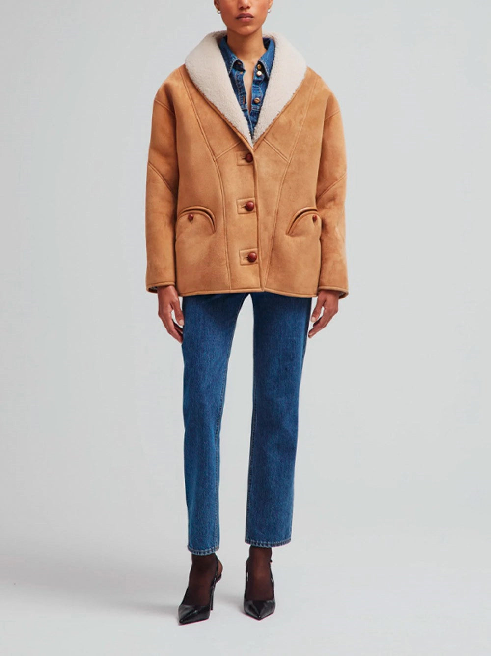 Blazé Milano Women `Tatoosh Shearling` Coat BLAZE MILANO