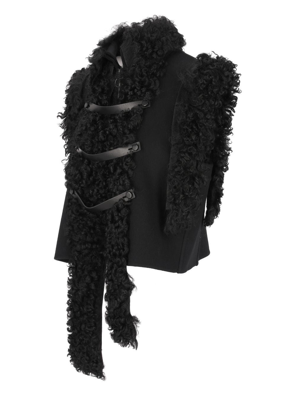 Fendi Women Black Wool And Sheepskin Gilet FENDI