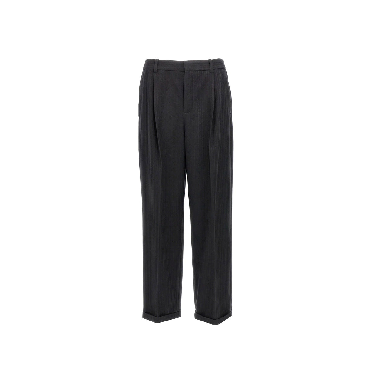 Saint Laurent Cashmere And Wool Flannel 90'S Striped Pants Men SAINT LAURENT