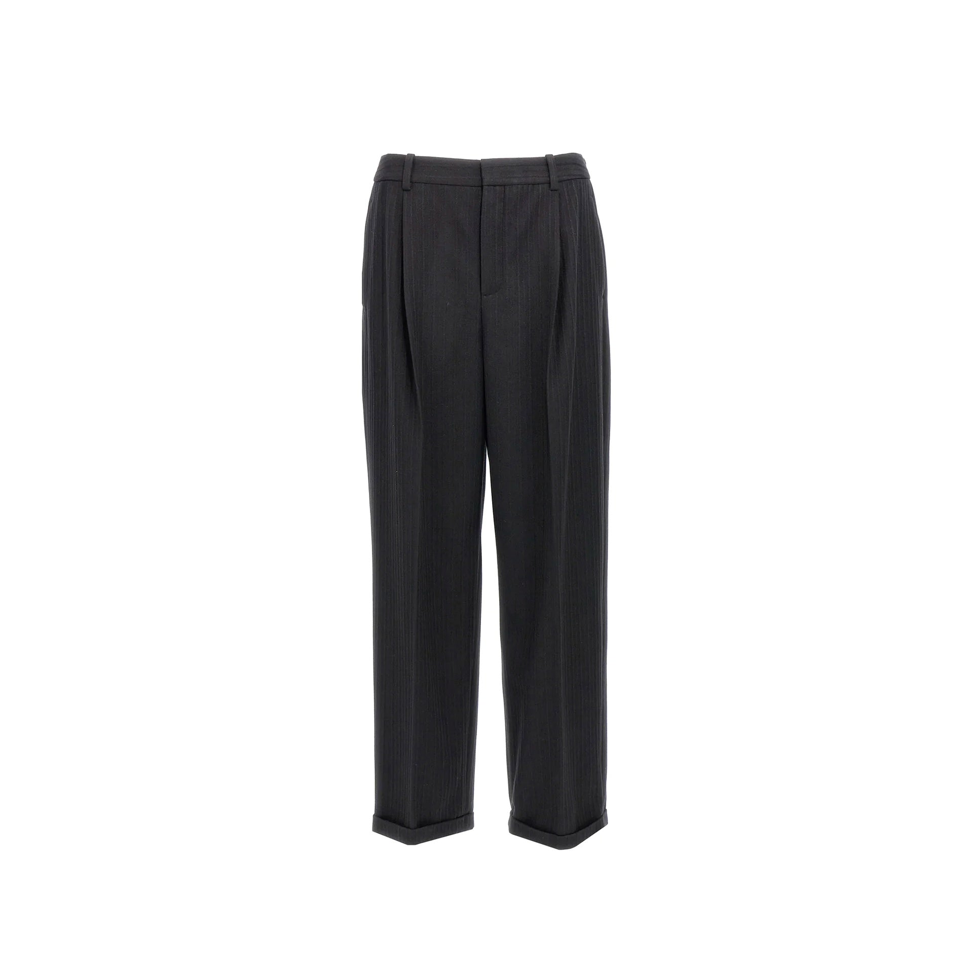 Saint Laurent Cashmere And Wool Flannel 90'S Striped Pants Men SAINT LAURENT