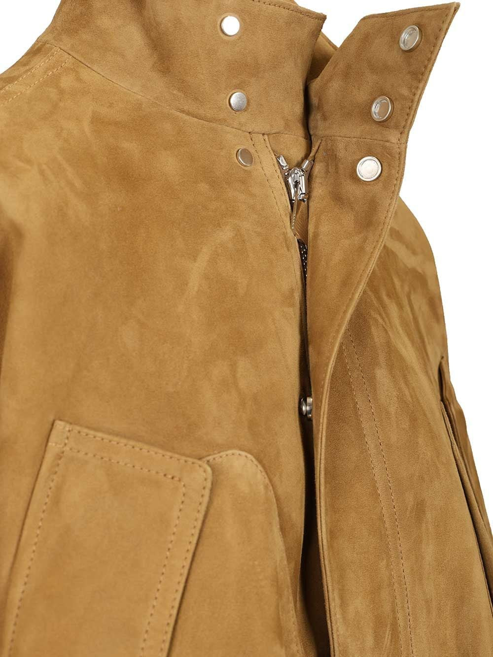 The Attico Women Leather Bomber Jacket THE ATTICO