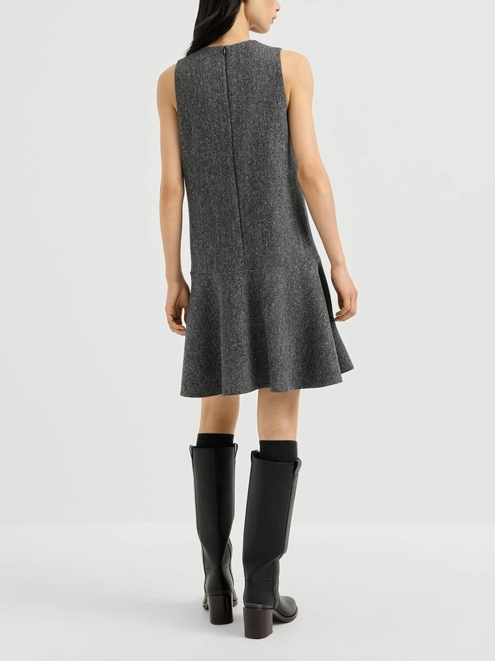 Brunello Cucinelli Women Virgin Wool Donegal Mini Dress BRUNELLO CUCINELLI