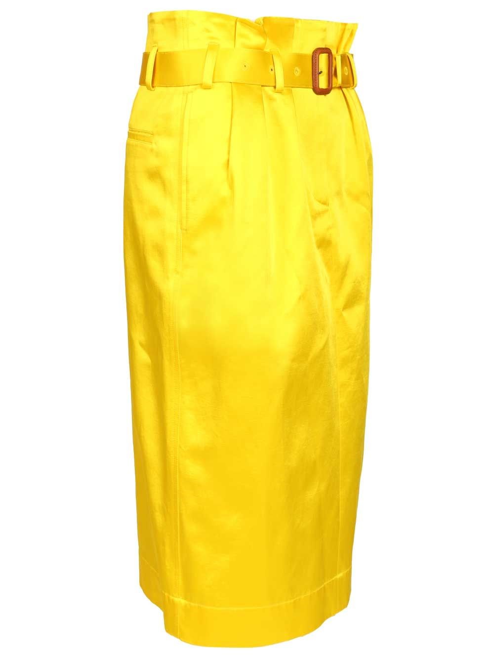 Dries Van Noten Women Seachy Cotton Satin Skirt DRIES VAN NOTEN