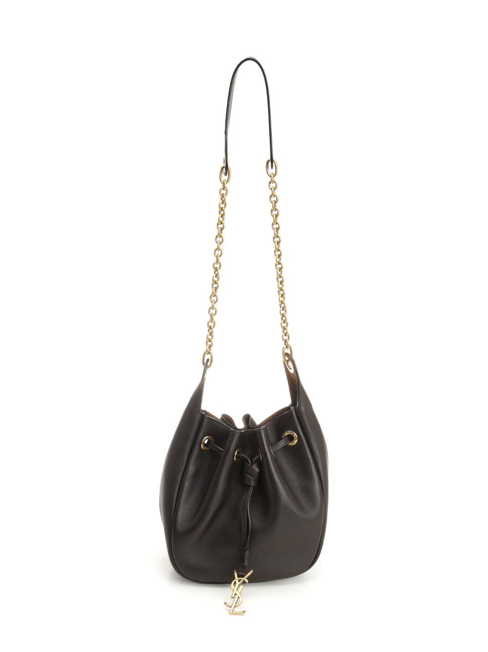 Saint Laurent Women Leather Bucket Bag SAINT LAURENT