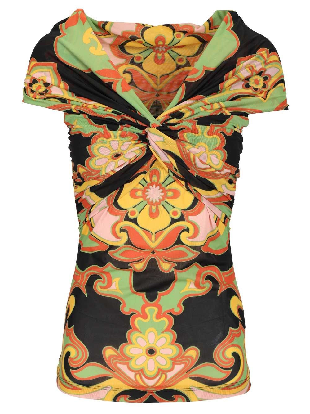 Etro Women Printed Body With Bart Neckline ETRO