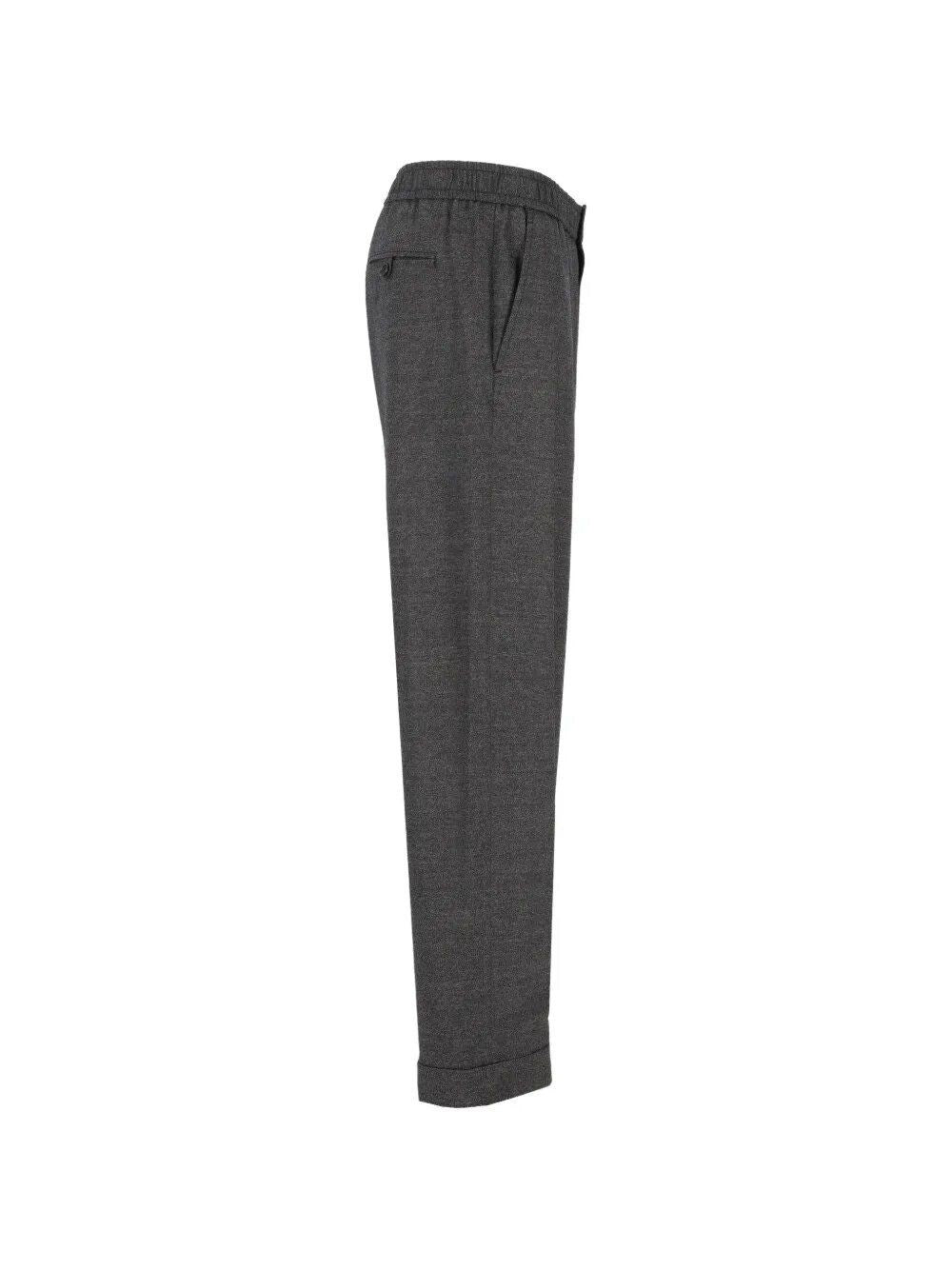 Giorgio Armani Men Oversized Denim-Effect Virgin Wool And Cashmere Trousers GIORGIO ARMANI