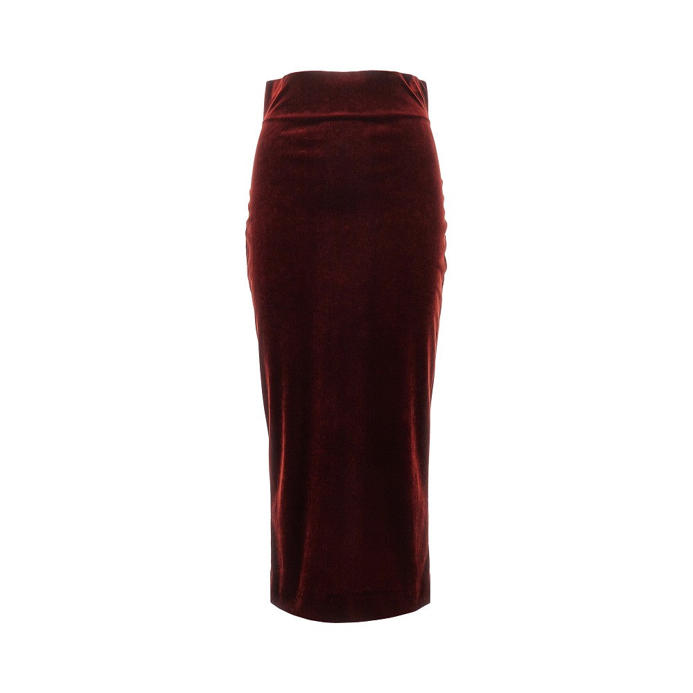 Alberta Ferretti Women Velvet Midi Skirt ALBERTA FERRETTI