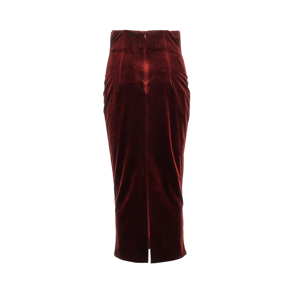 Alberta Ferretti Women Velvet Midi Skirt ALBERTA FERRETTI