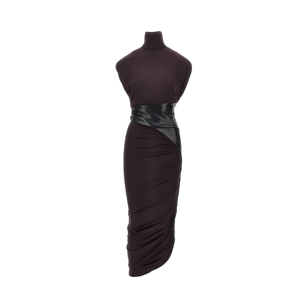 The Andamane Women Stretch Viscose Long Dress THE ANDAMANE