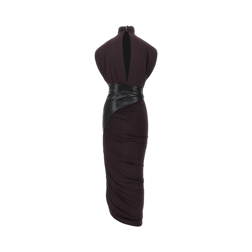 The Andamane Women Stretch Viscose Long Dress THE ANDAMANE