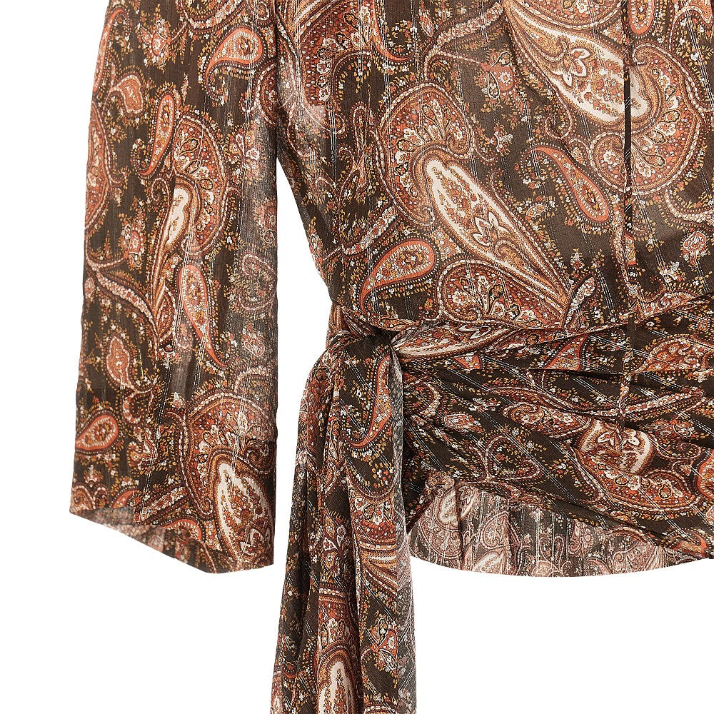 The Andamane Women Paisley Georgette 'Indira' Mini Dress THE ANDAMANE