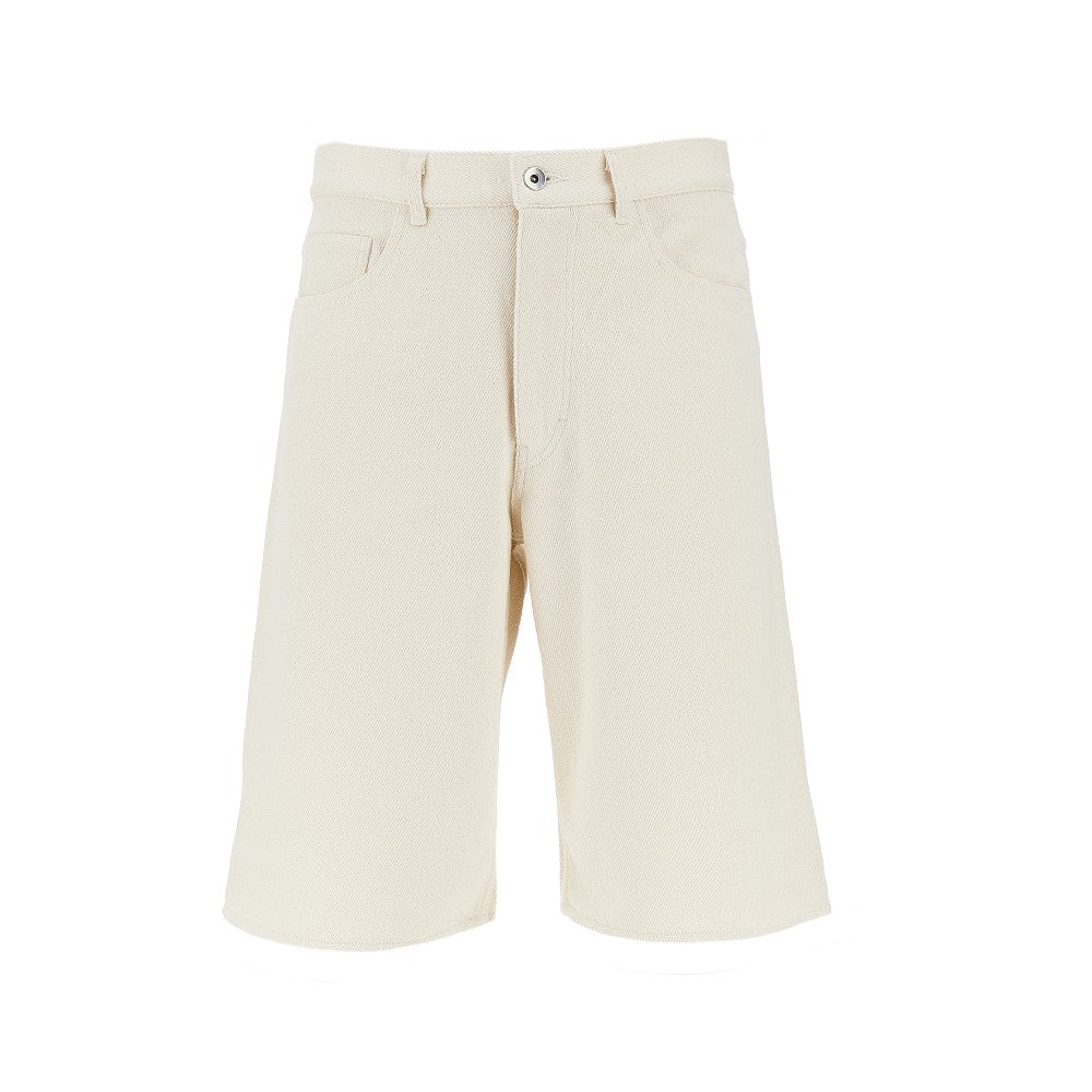 Auralee Men Silk Denim Shorts AURALEE