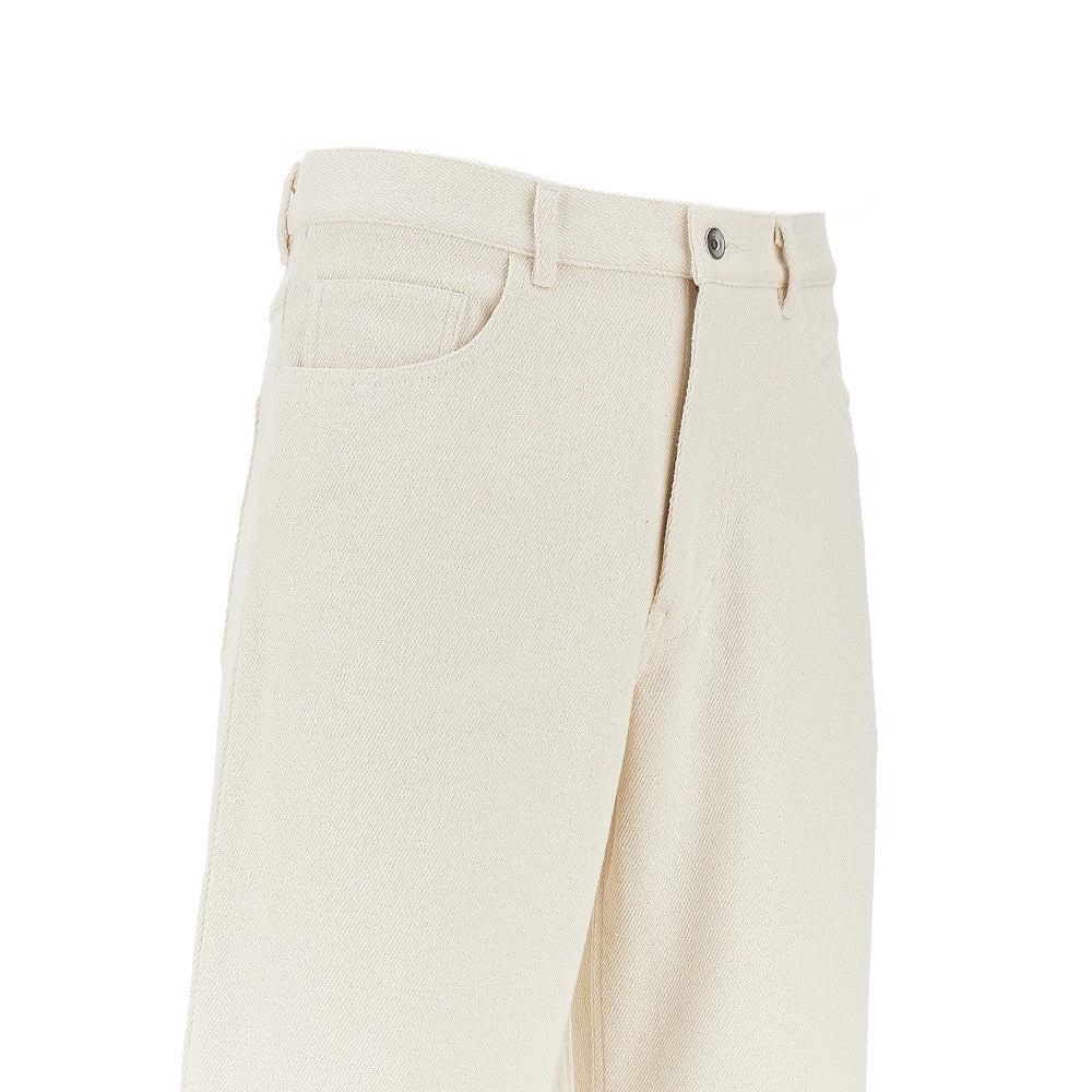 Auralee Men Silk Denim Shorts AURALEE