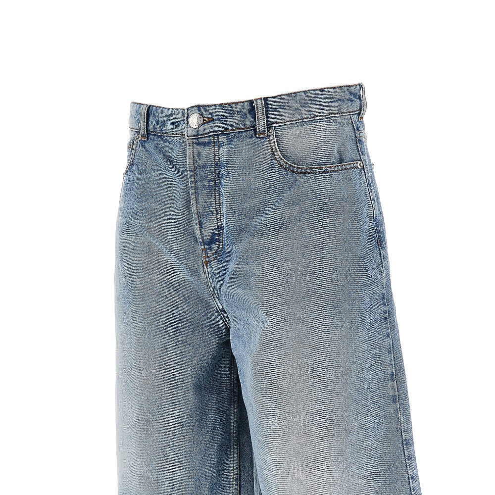 Ami Men Wide Leg Denim Shorts AMI PARIS