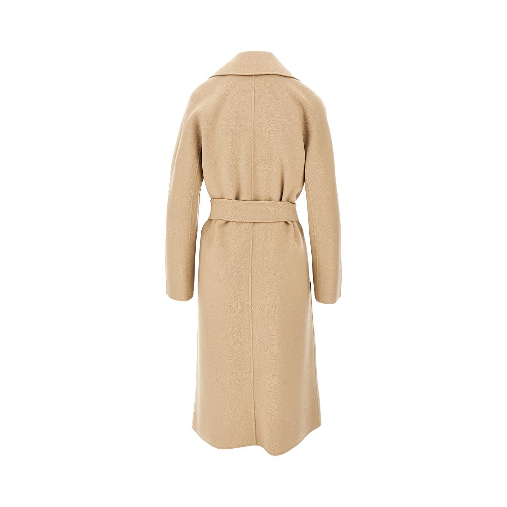 Max Mara Studio Women Midi Cloth Coat With Belt MAX MARA STUDIO
