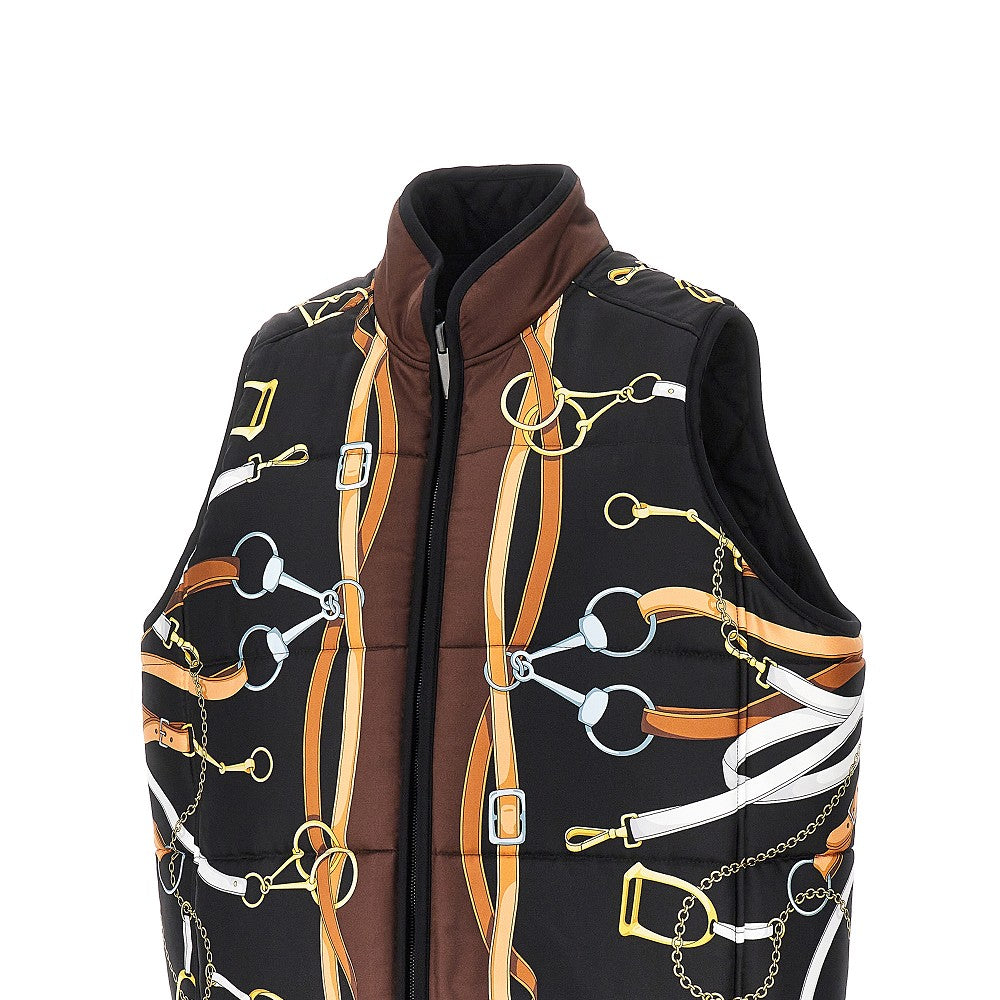 Gucci Women Silk And Cotton Twill Reversible Vest GUCCI