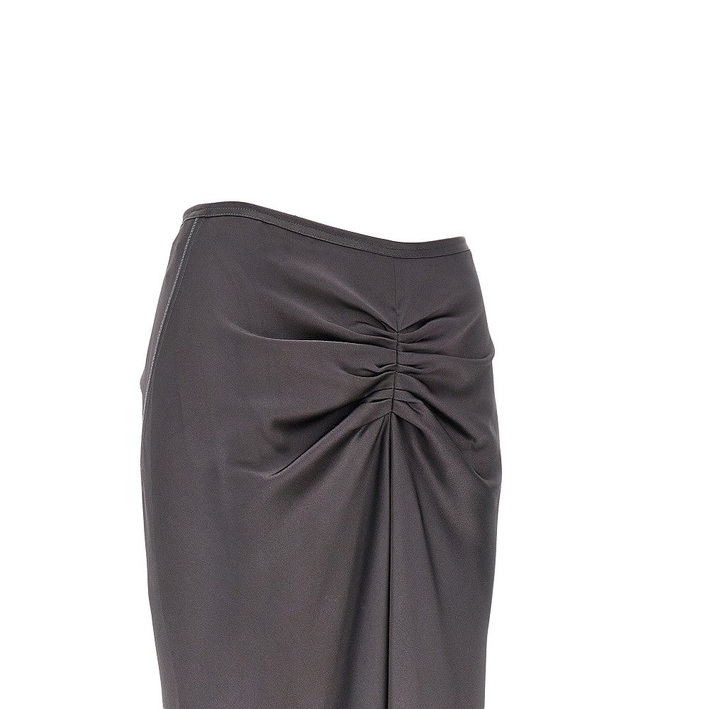 Victoria Beckham Women Crepe Back Satin Midi Skirt VICTORIA BECKHAM