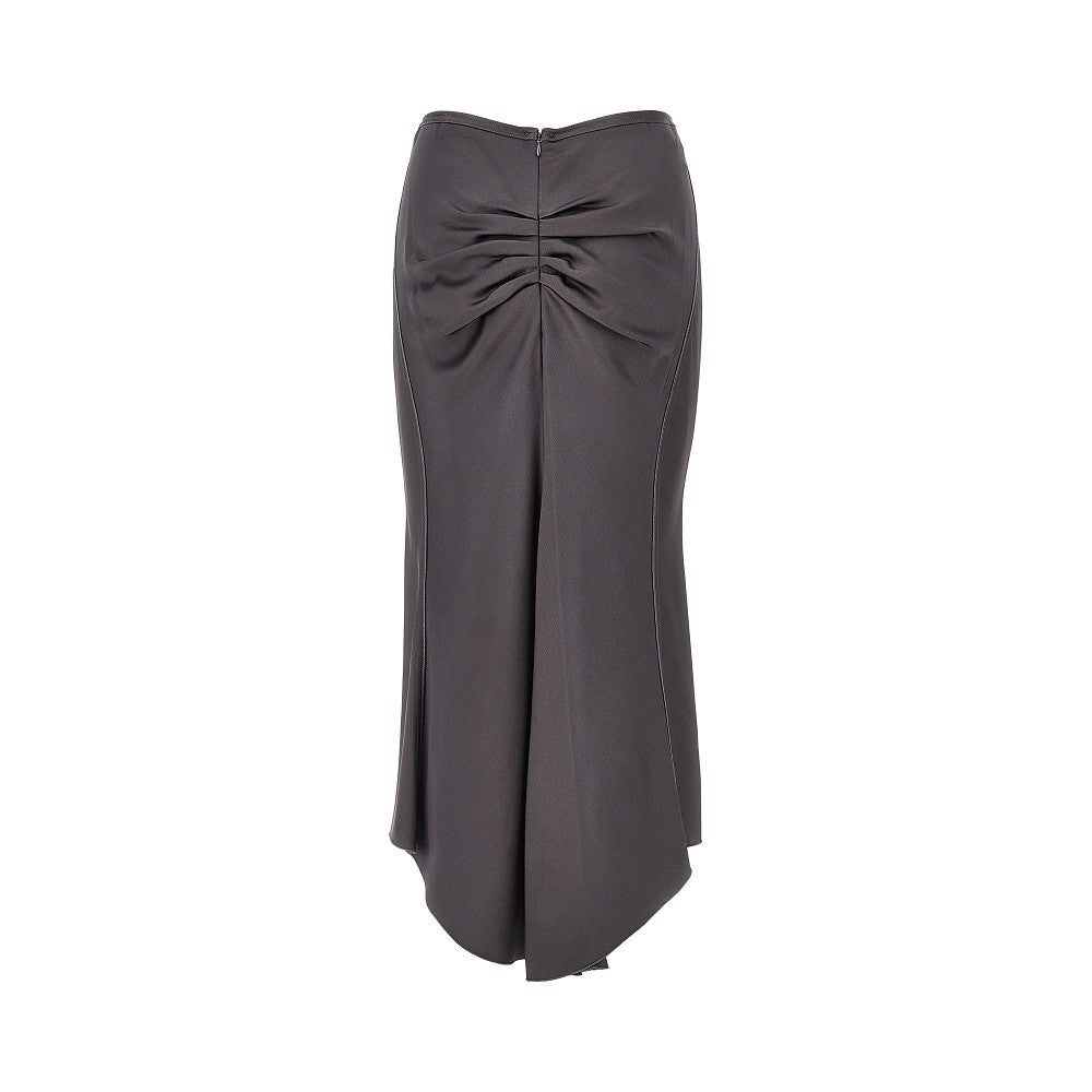 Victoria Beckham Women Crepe Back Satin Midi Skirt VICTORIA BECKHAM