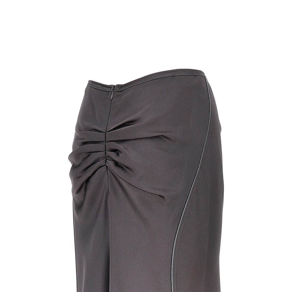 Victoria Beckham Women Crepe Back Satin Midi Skirt VICTORIA BECKHAM