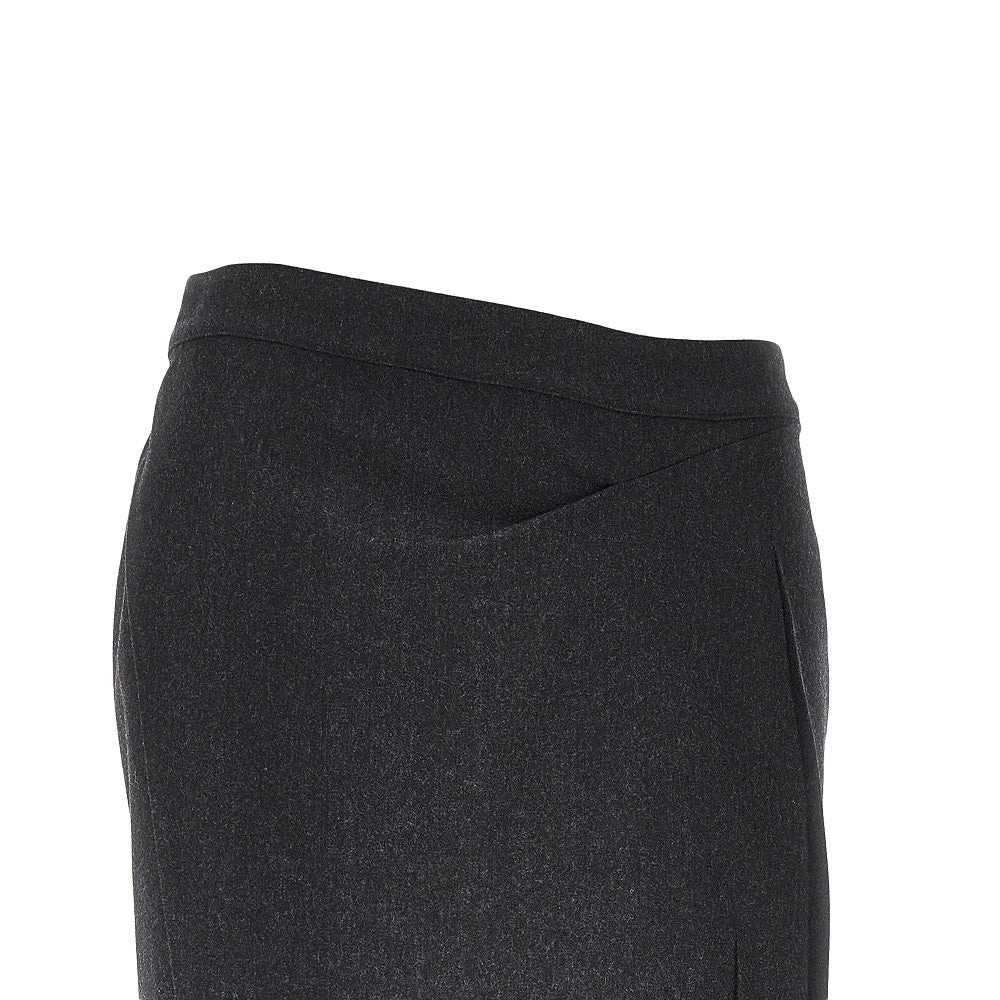 Victoria Beckham Women Pressed Flannel Midi Skirt VICTORIA BECKHAM