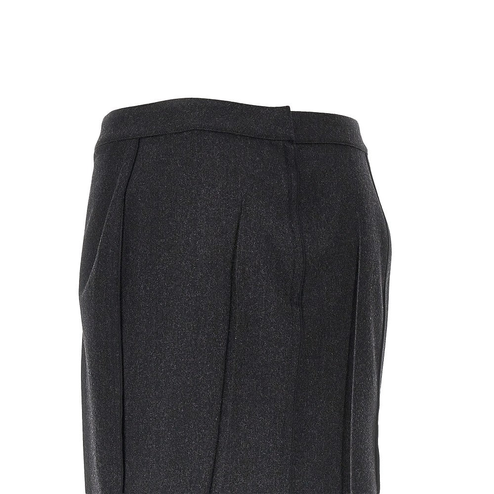 Victoria Beckham Women Pressed Flannel Midi Skirt VICTORIA BECKHAM