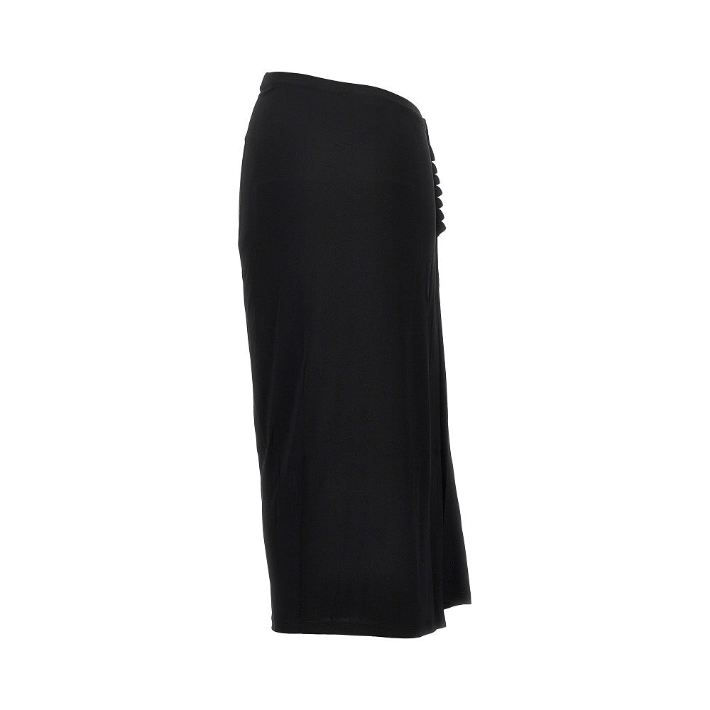 Rabanne Women Gathered Jersey Midi Skirt PACO RABANNE