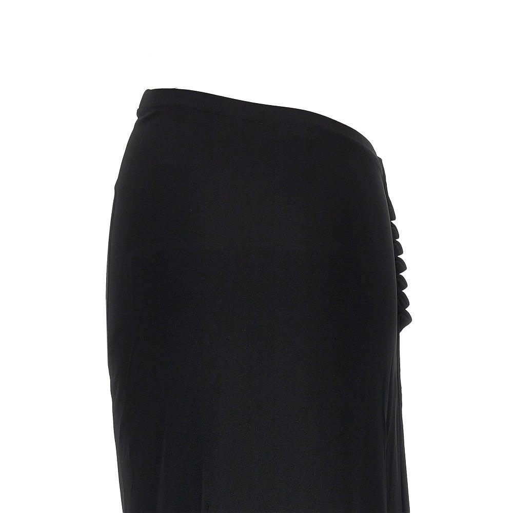 Rabanne Women Gathered Jersey Midi Skirt PACO RABANNE
