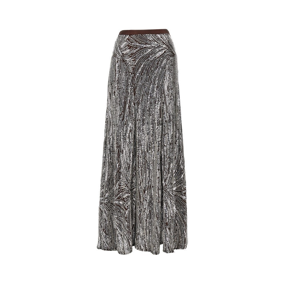 Rabanne Women Embroidered Long Skirt PACO RABANNE