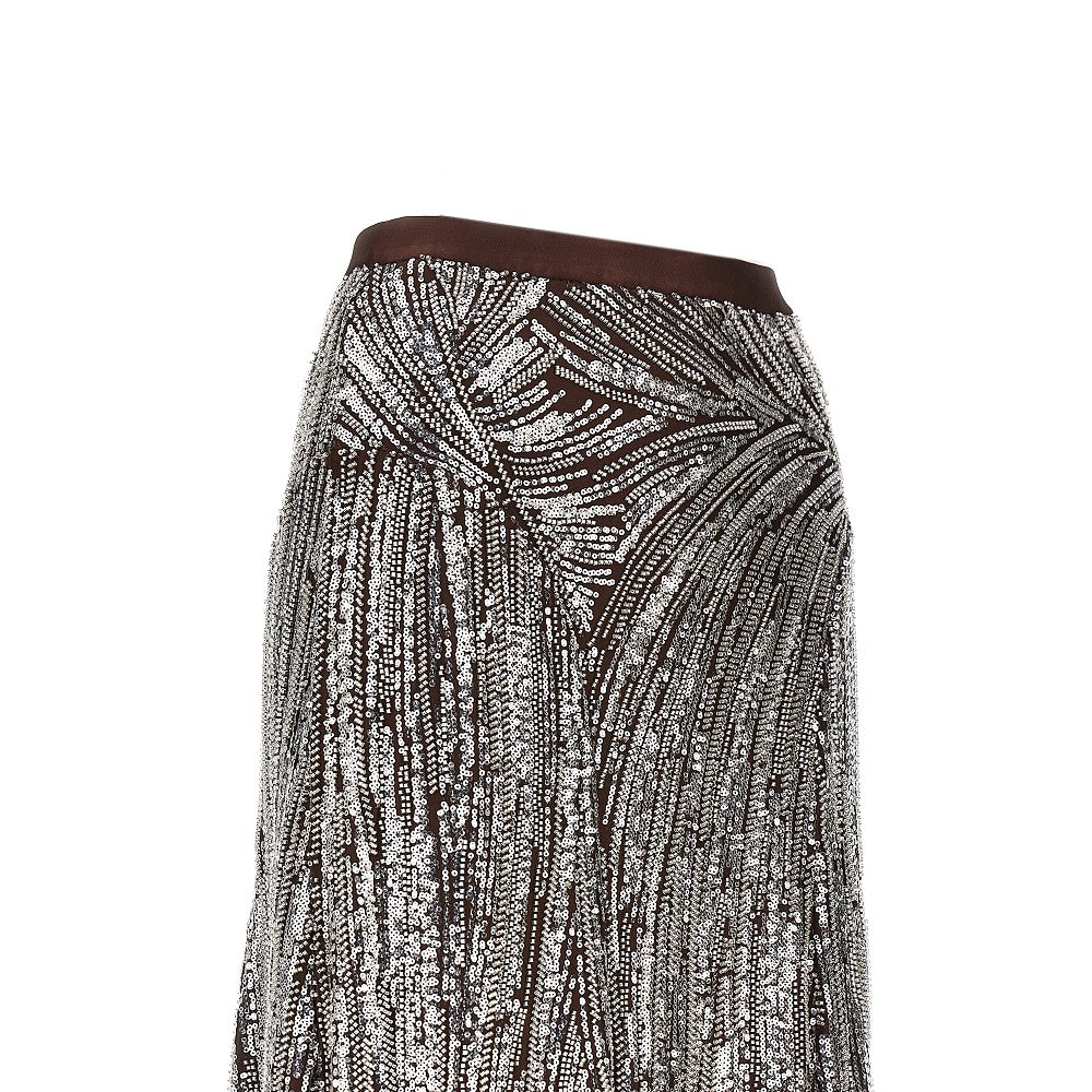 Rabanne Women Embroidered Long Skirt PACO RABANNE