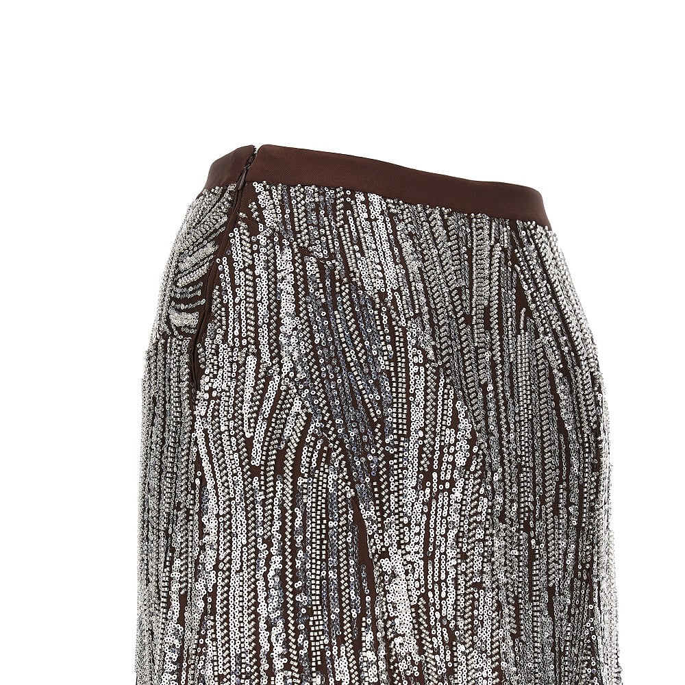 Rabanne Women Embroidered Long Skirt PACO RABANNE