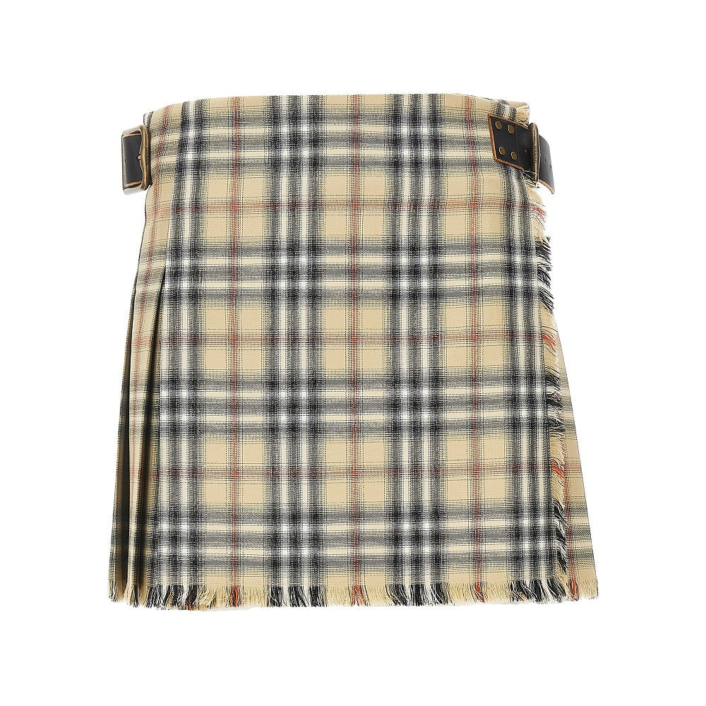 Burberry Women Check Wool Mini Skirt BURBERRY