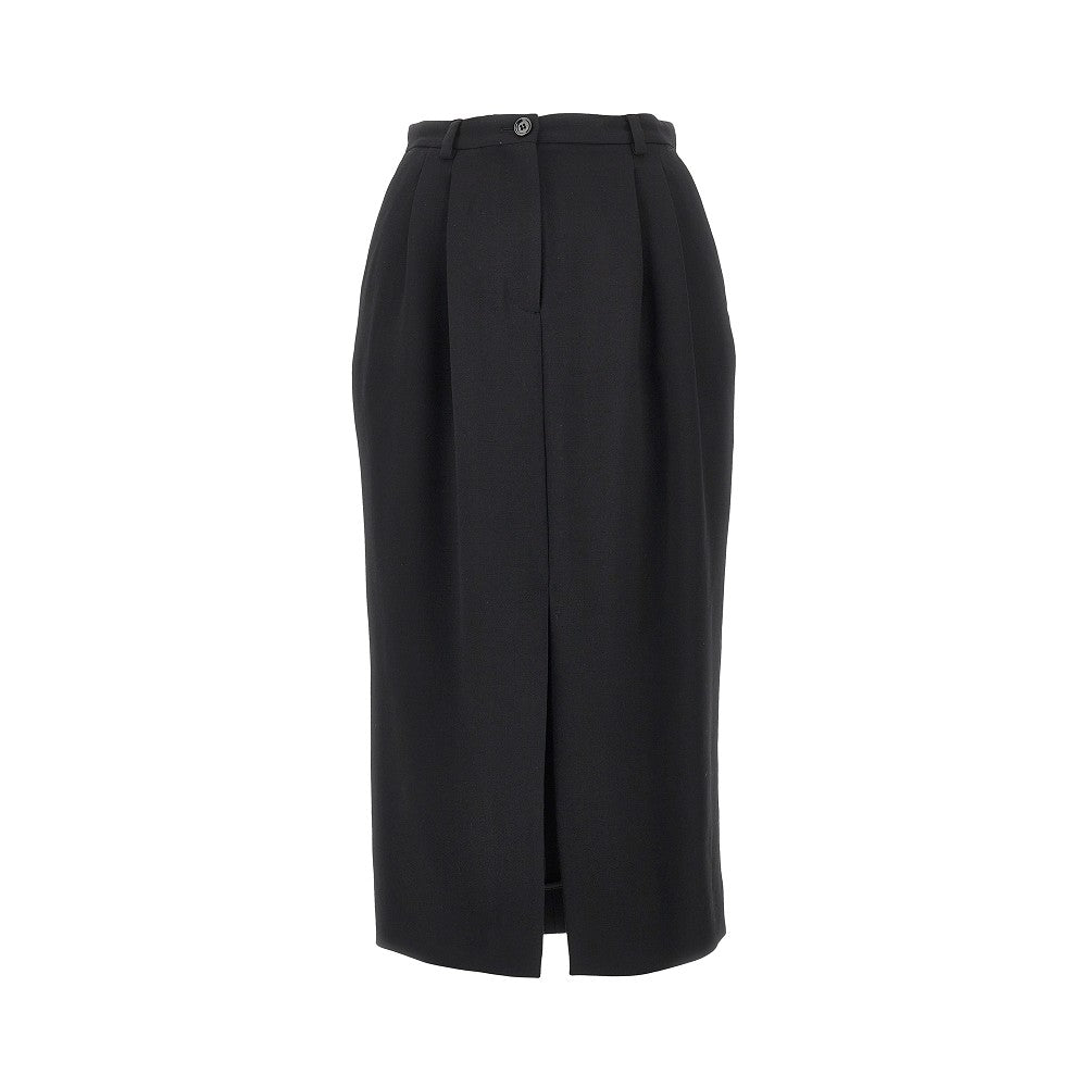 Dolce&Gabbana Women Grain De Poudre Wool Skirt DOLCE & GABBANA