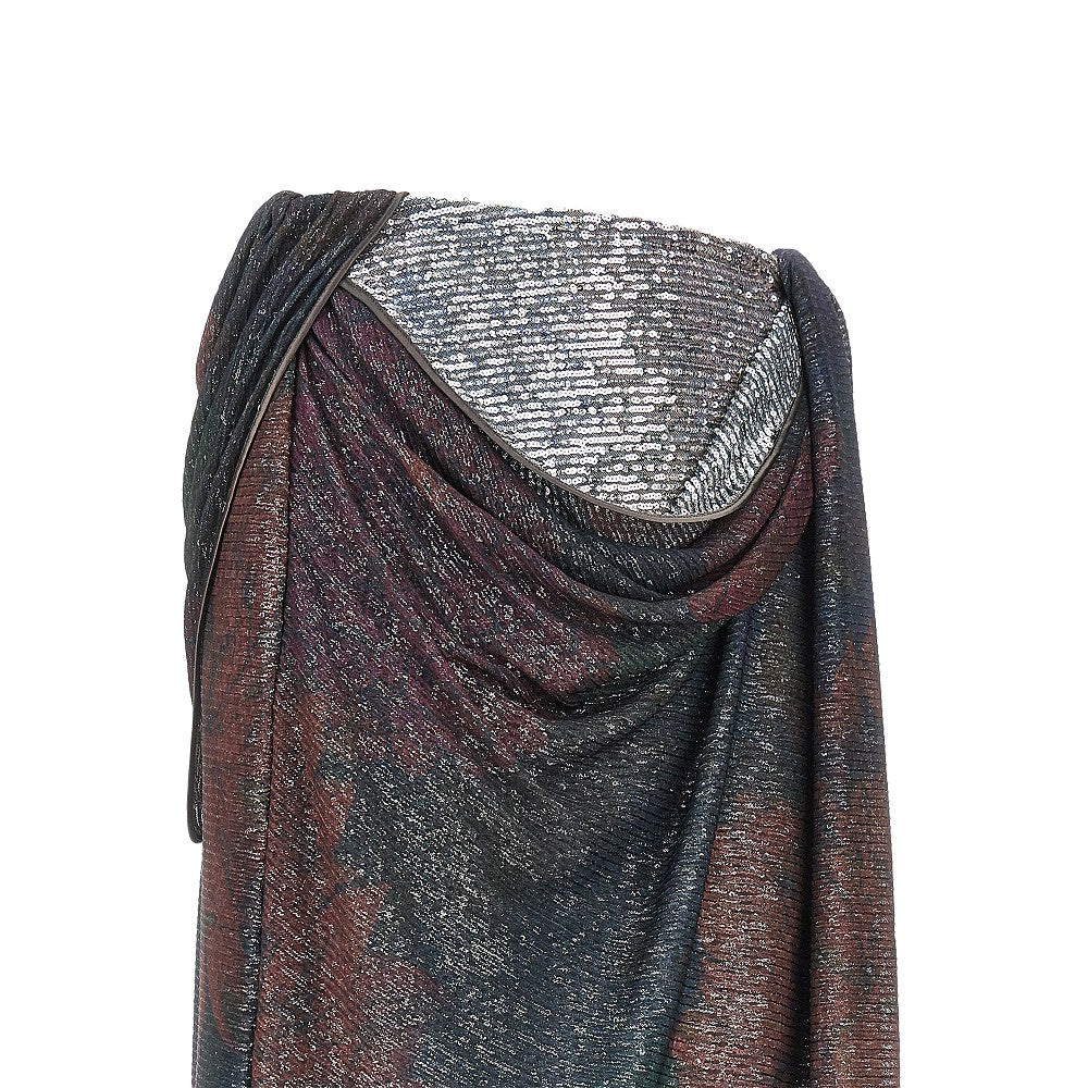 Maison Margiela Women Sequinned Draped Midi Skirt MAISON MARGIELA