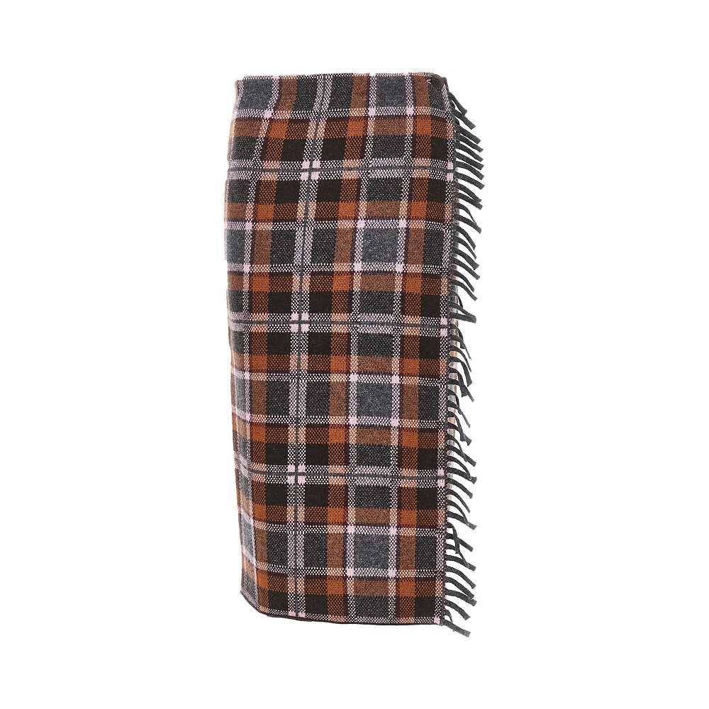 Guest In Residence Women Plaid Wrap Midi Skirt GUEST IN RESIDENCE