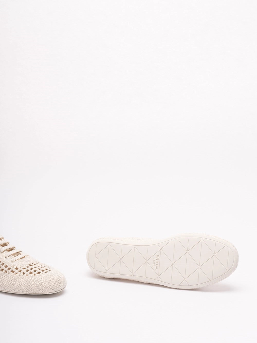 Prada Women Cotton Crochet Sneakers PRADA