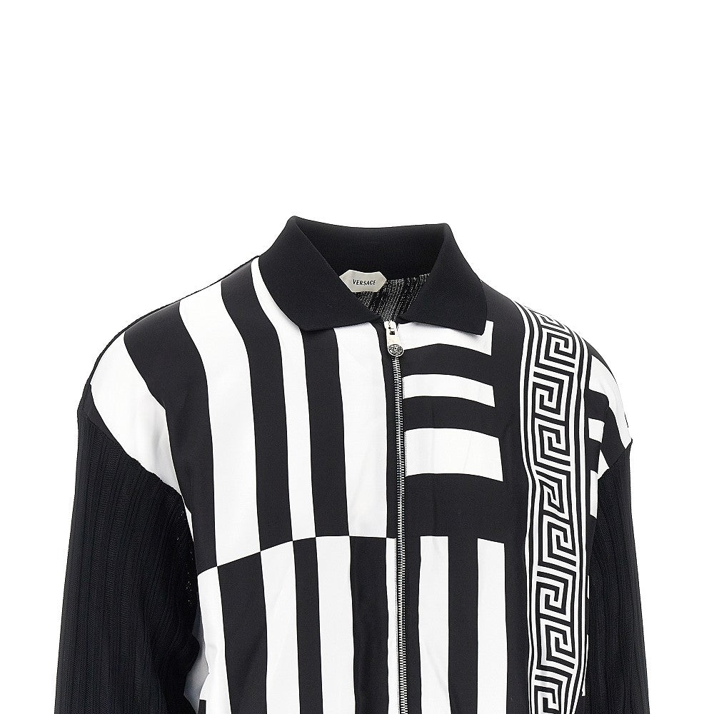 Versace Men Cardigan With Sylvester Print VERSACE