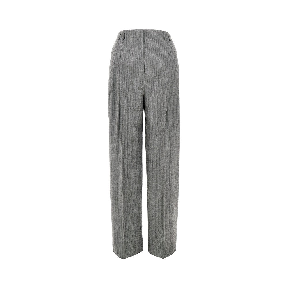 Alberta Ferretti Women Pinstriped Wide Pants With Darts ALBERTA FERRETTI