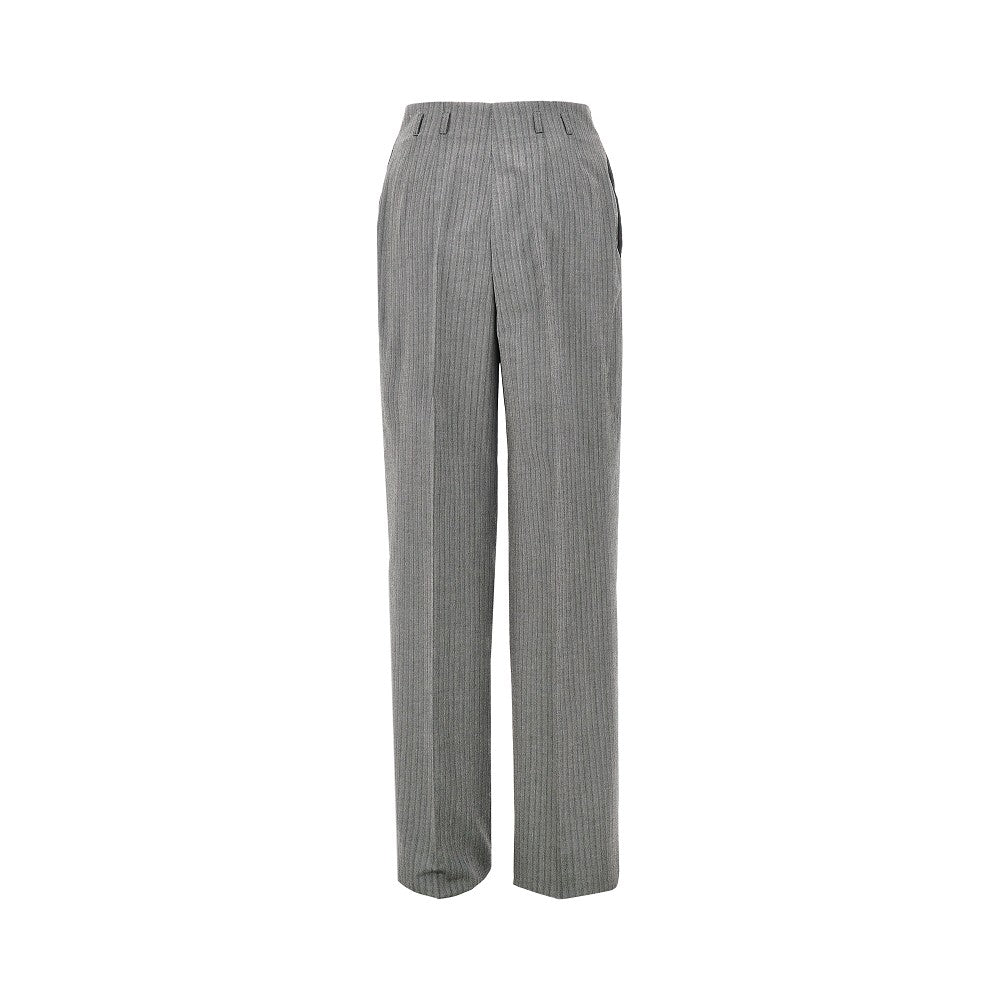 Alberta Ferretti Women Pinstriped Wide Pants With Darts ALBERTA FERRETTI