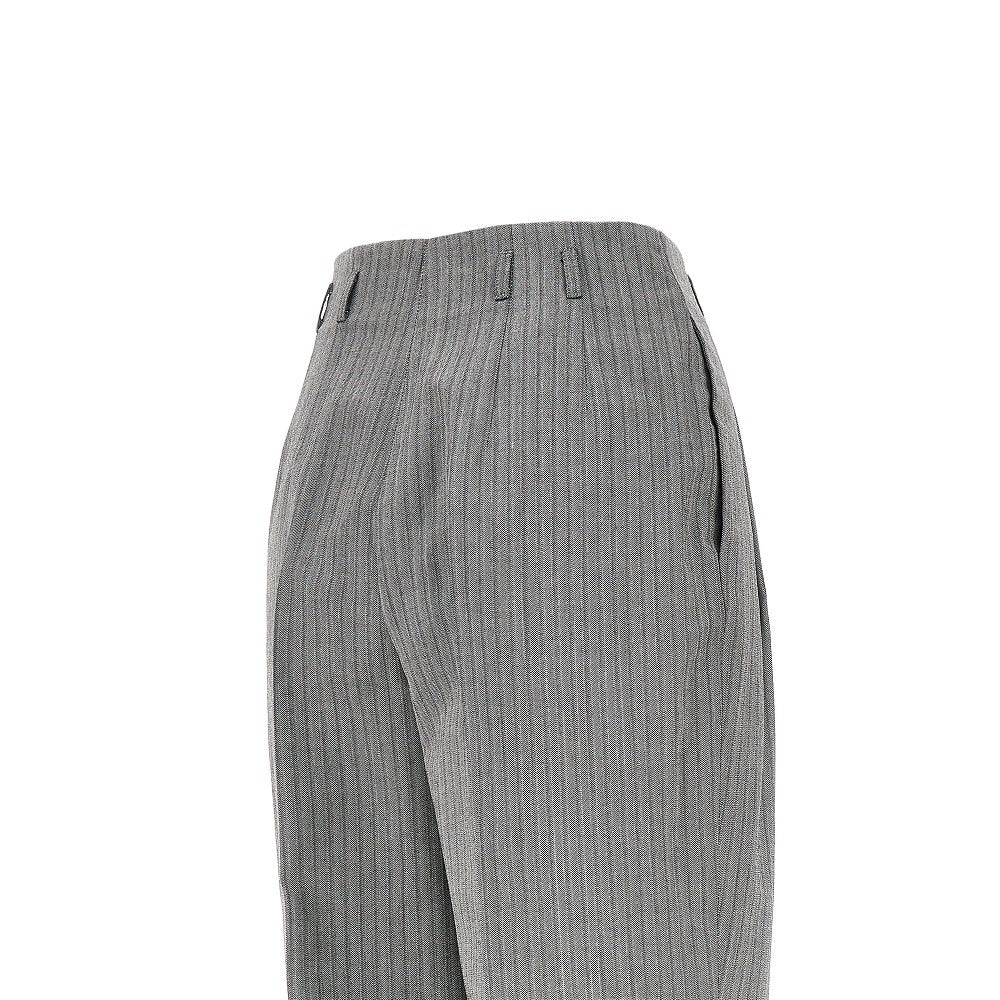Alberta Ferretti Women Pinstriped Wide Pants With Darts ALBERTA FERRETTI