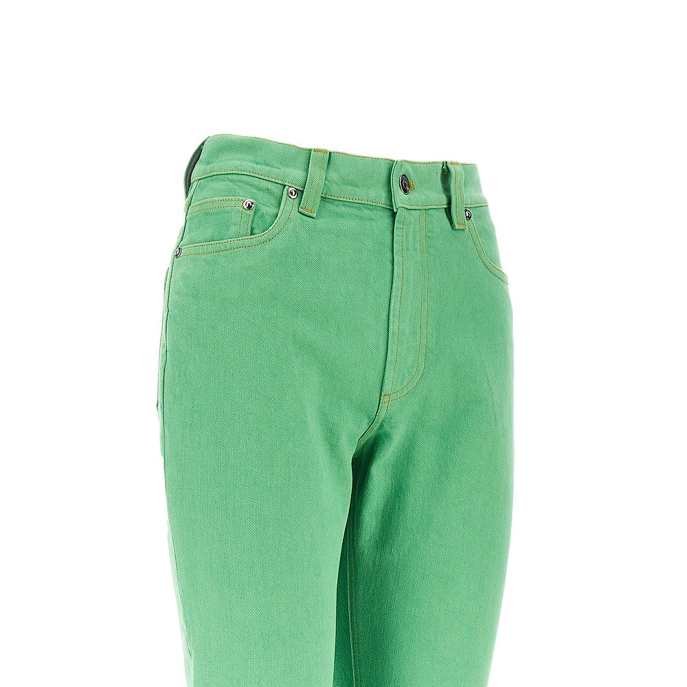 Versace Women Capri Jeans With Medusa Logo VERSACE