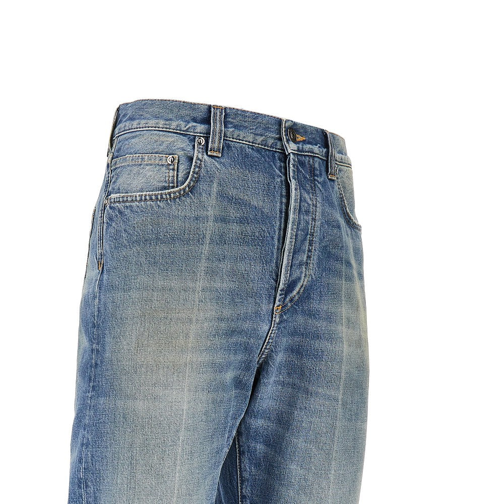 Versace Men Cotton Denim Jeans With Medusa Detail VERSACE