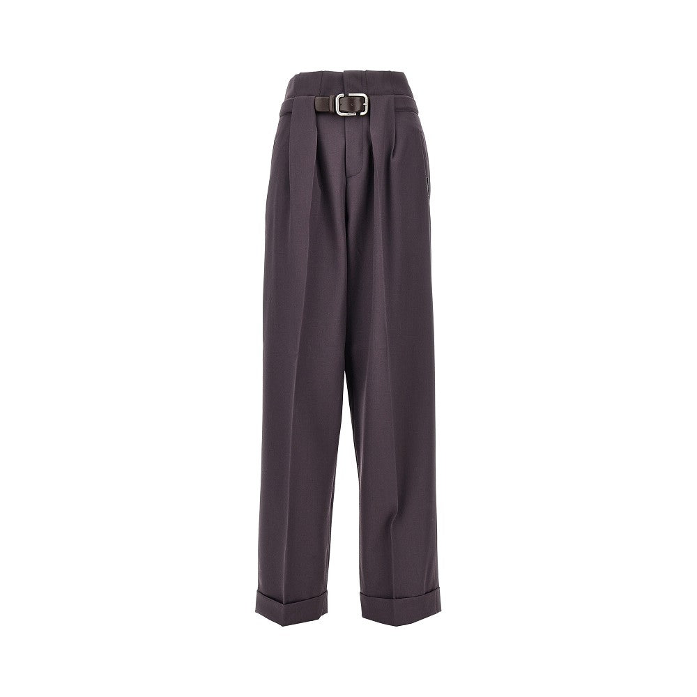 The Attico Women Gabardine Pants With Belt THE ATTICO