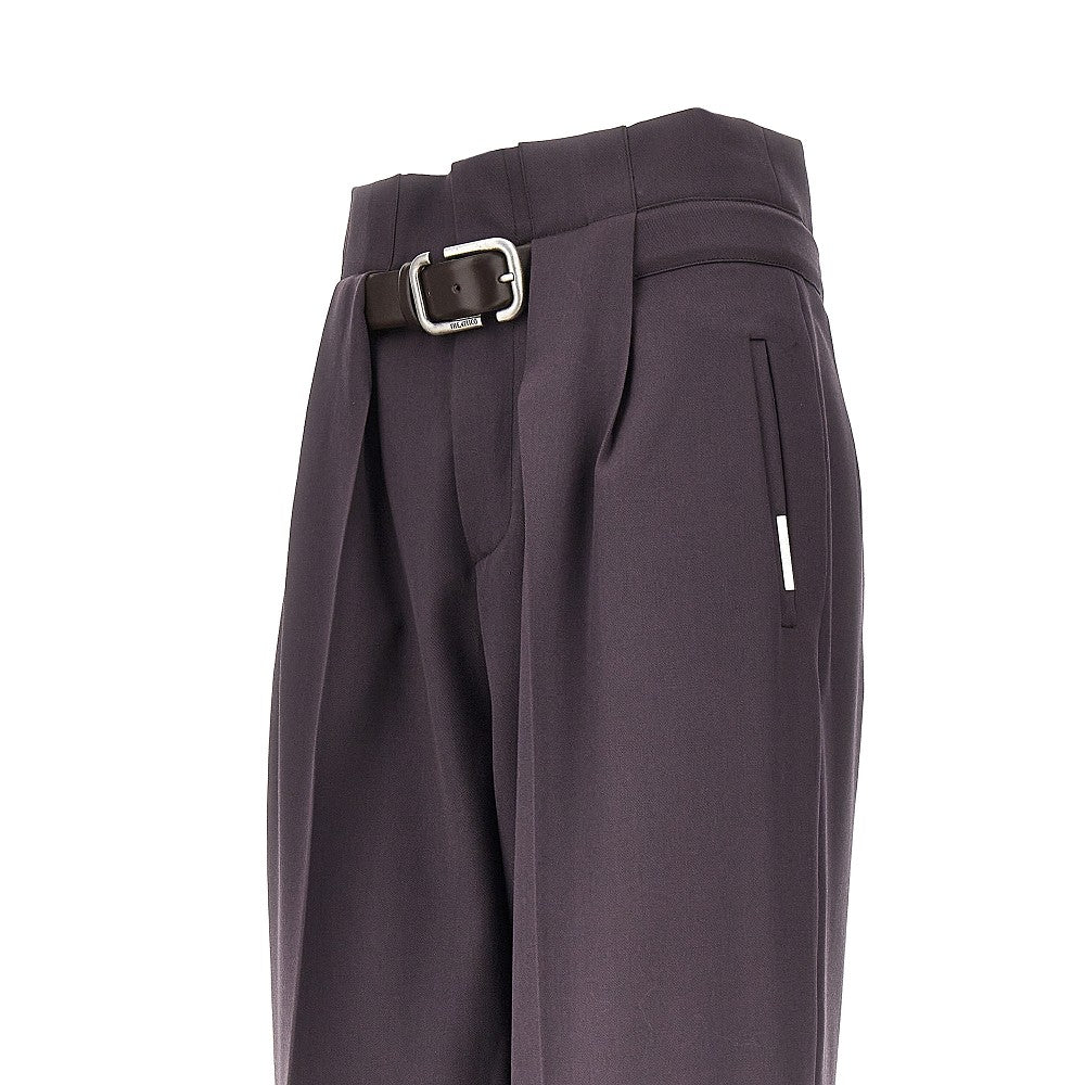 The Attico Women Gabardine Pants With Belt THE ATTICO