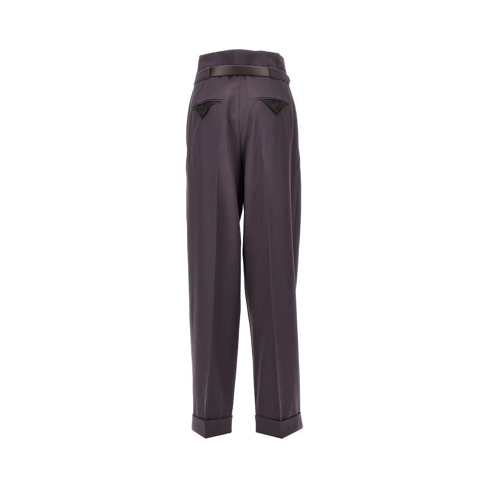 The Attico Women Gabardine Pants With Belt THE ATTICO