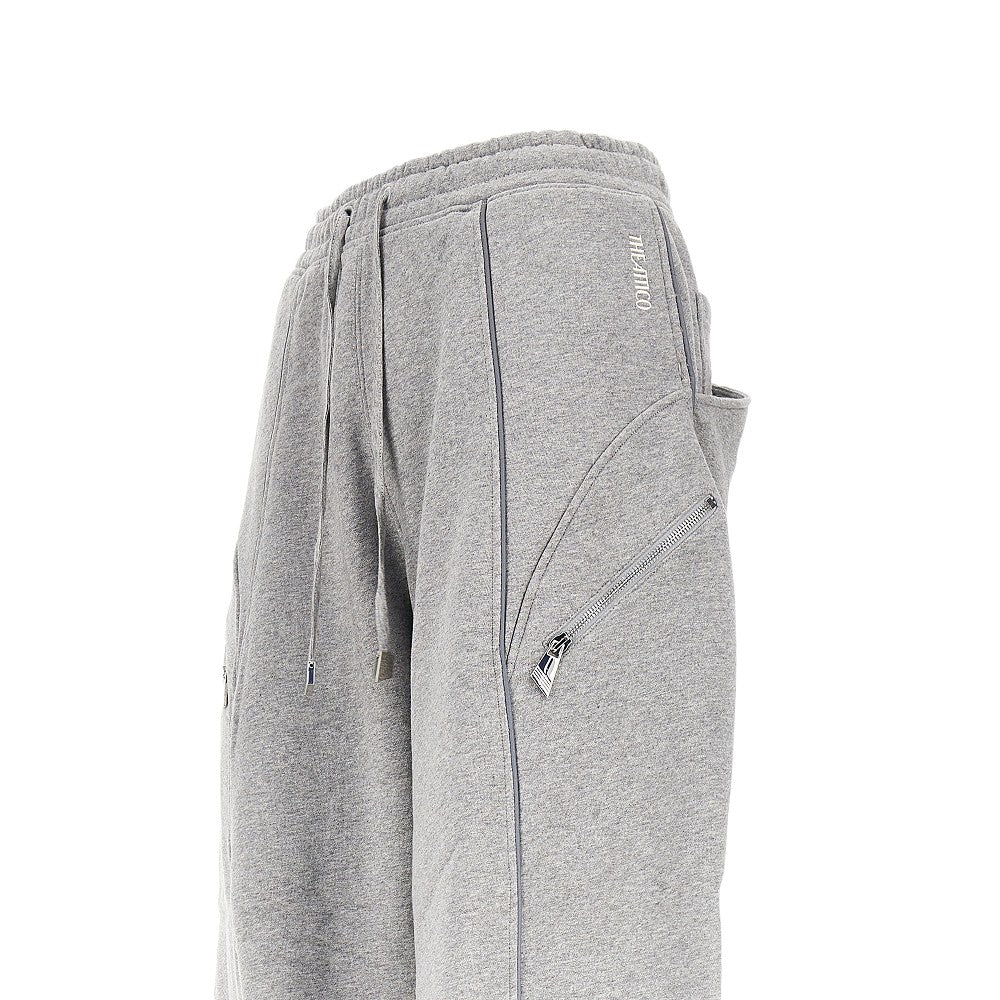 The Attico Women Mélange Cotton Jogging Pants THE ATTICO