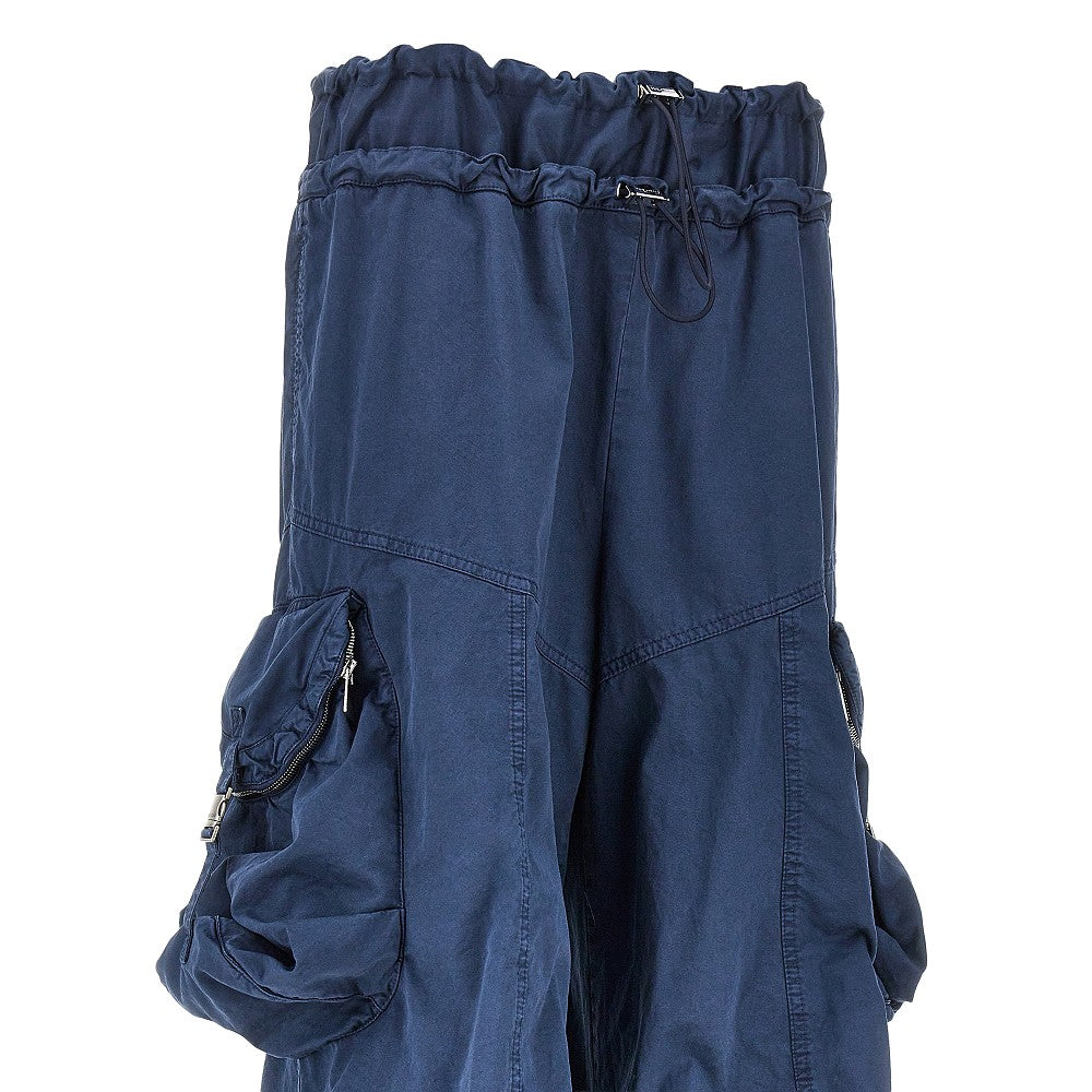 The Attico Women Washed Cotton Cargo Pants THE ATTICO