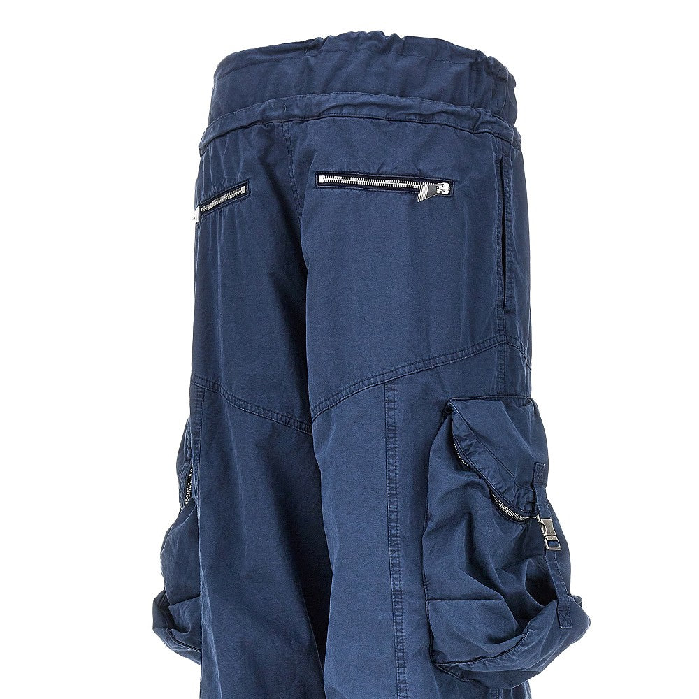 The Attico Women Washed Cotton Cargo Pants THE ATTICO