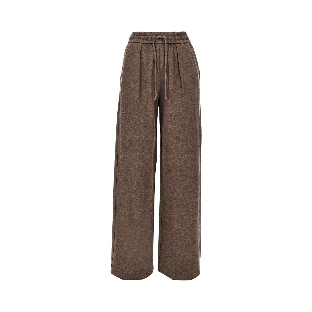 Max Mara Women Silk-Blend Jersey Wide-Leg Pants MAX MARA